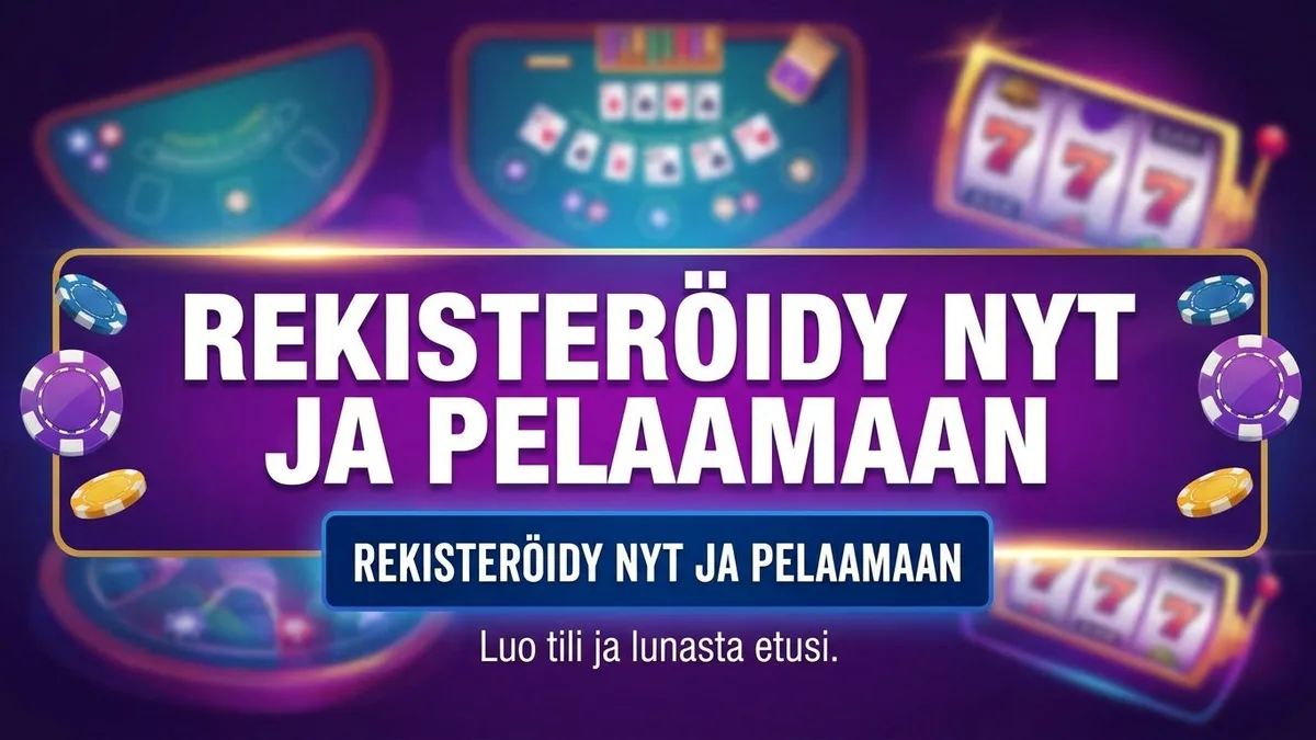 Rekisteröidy bonuksella